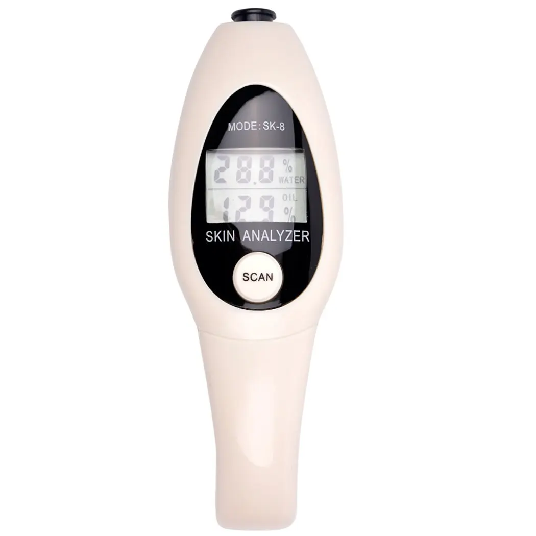 Wholesale skin moisture and oil analyzer with large LCD display skin moisture tester Sk-8
