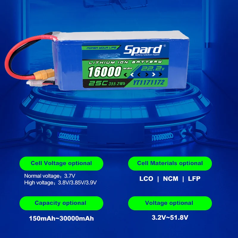 Аккумулятор Lipo 22 2 В 16000 мАч по заводской цене
