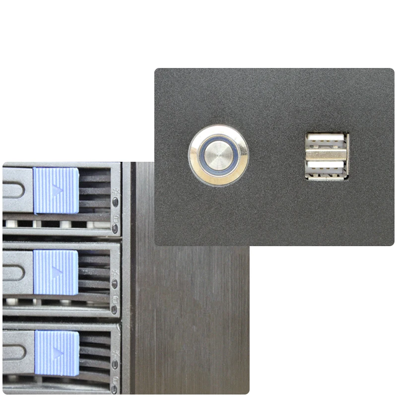 Сетевое хранилище данных RGEEK серверное шасси SECC для домашнего использования настольное Mini-ITX корпус NAS 4 секции