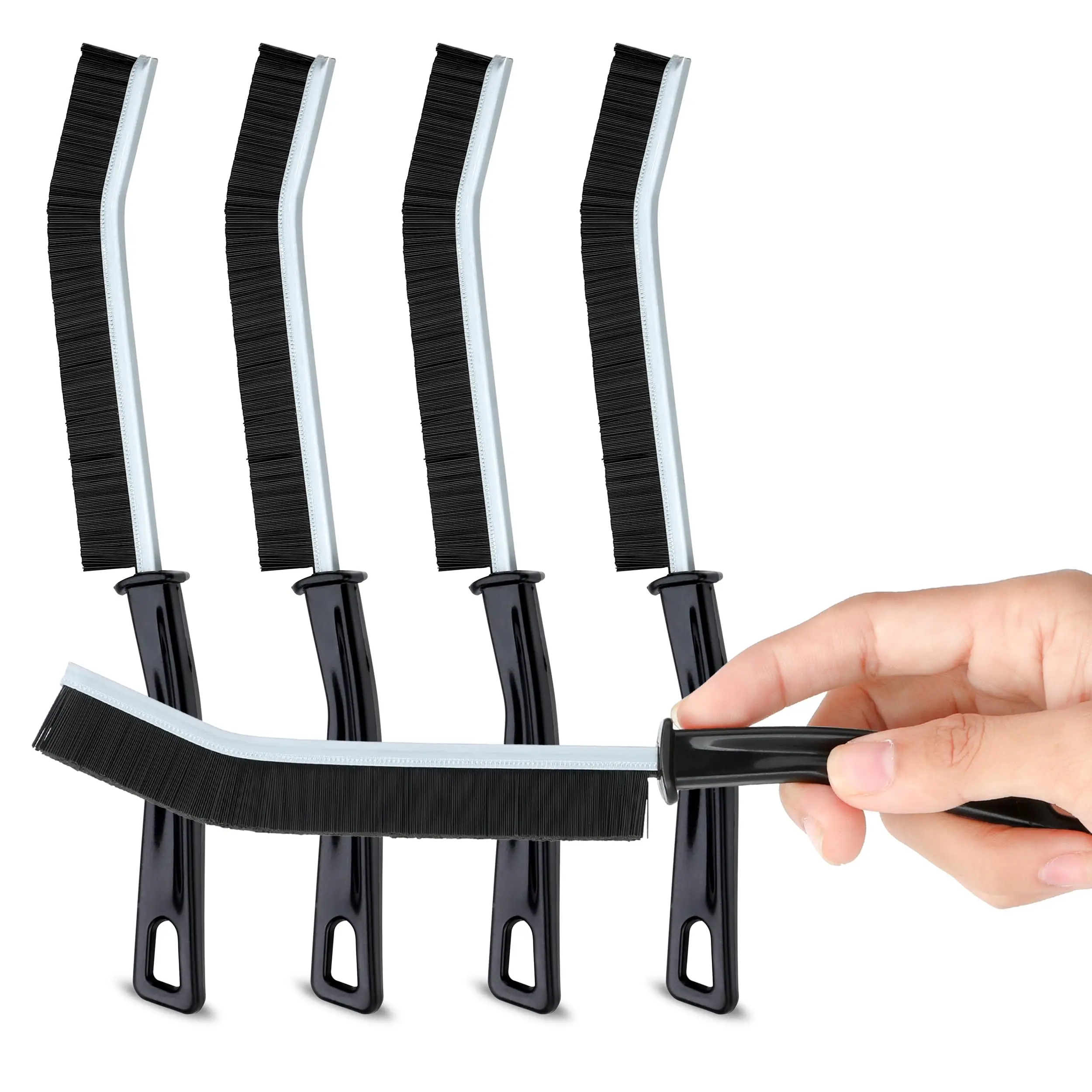 Slim multi-purpose household hard bristle gap cleaning brush