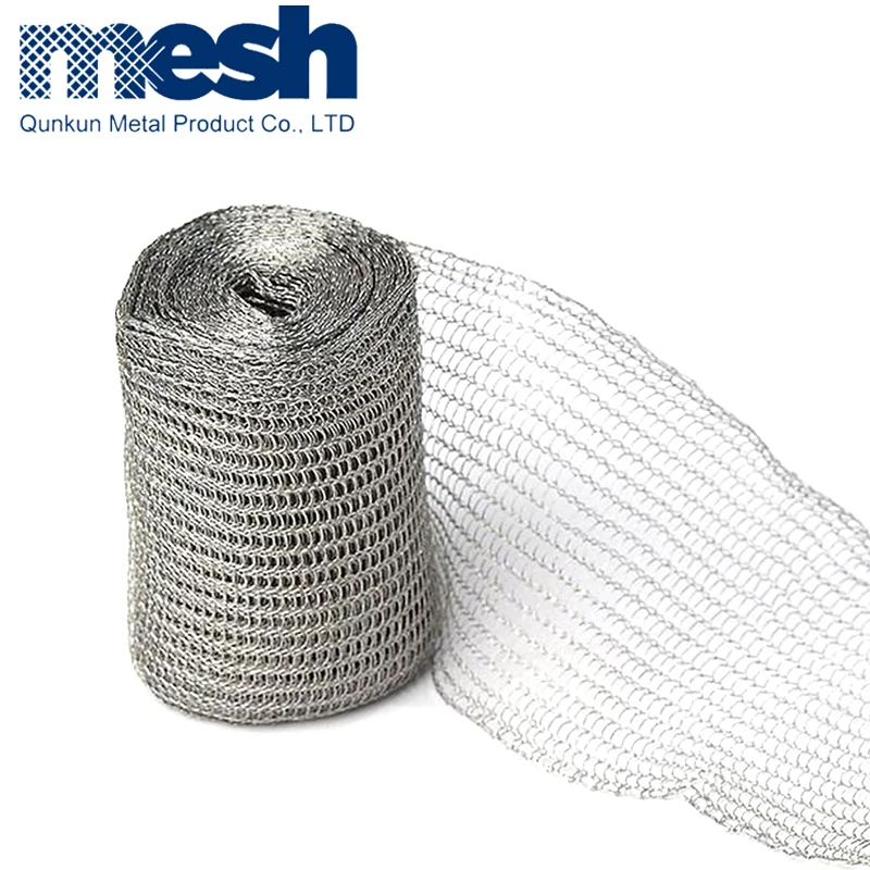 300mm lay flat soft metal copper mesh woven knitted wiire cloth