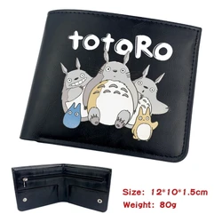 11 Styles My Neighbor Totoro Japanese Cartoon Printing Cosplay Cartoon PU Purse Anime Wallet Short Folding Anime PU Purse