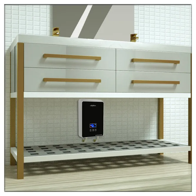 Die-cast Aluminium heating element tankless electric hot water heater for kitchen