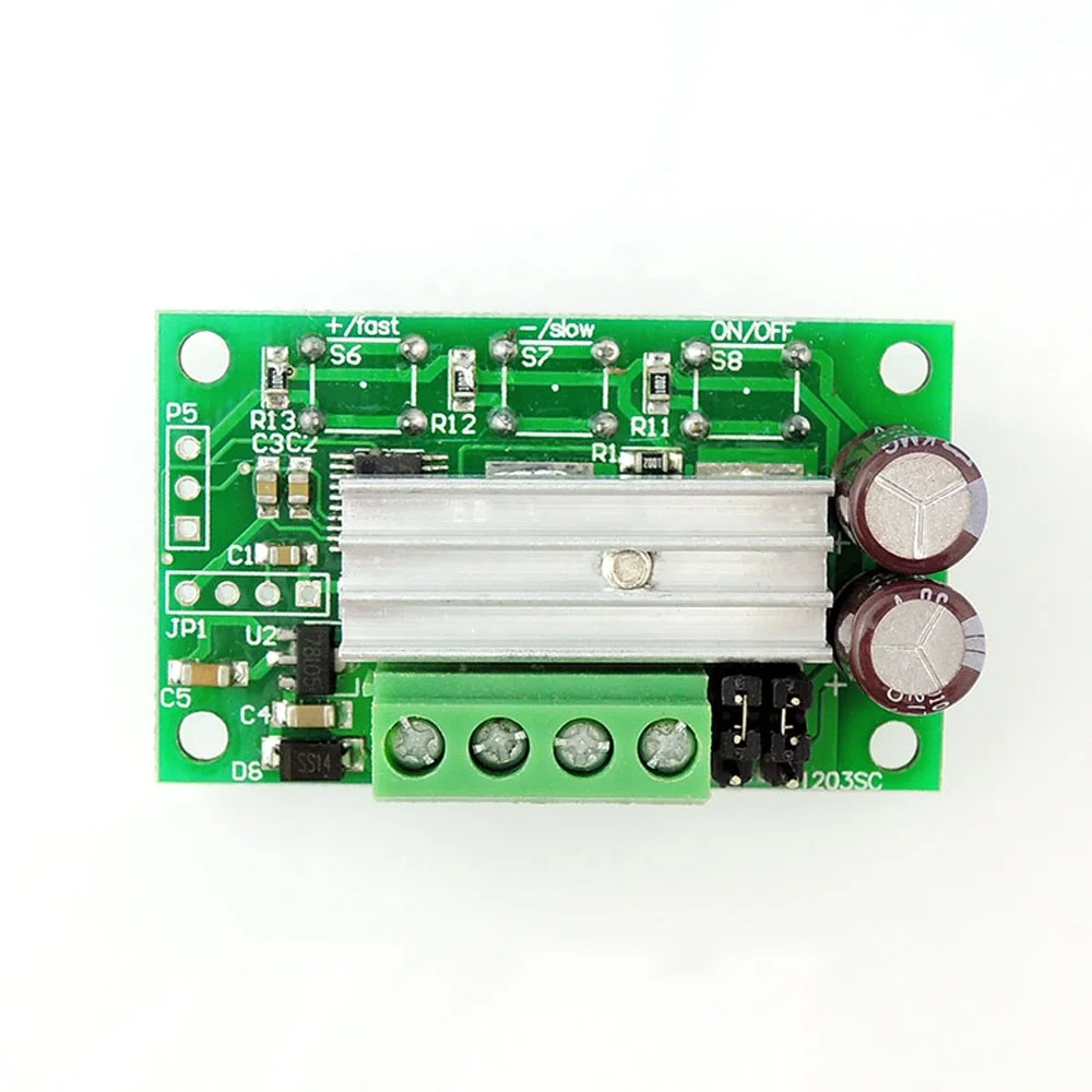 6V 12V 24V DC Motor Speed Controller with Button Switch Tact Controlling PWM Governor