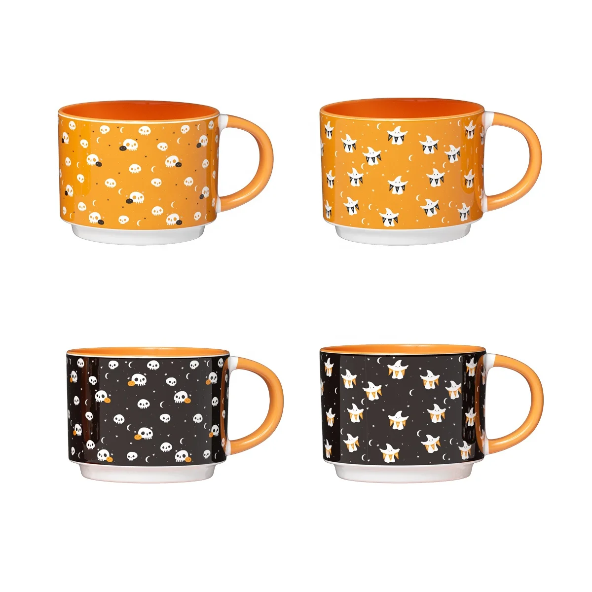 Скелет призрак Q Edition печать изображения пользовательский дизайн 11 унций керамическая кофейная кружка