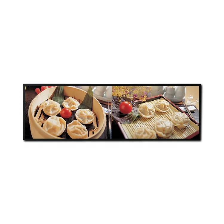 28.6Inch Stretched Display Bar Type Lcd Wide Digital Signage Ultra-Wided Shelf Screen Lcd Advertising Display For Bus
