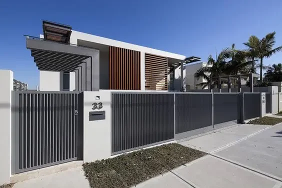 LongTai Sliding main gate double main security gate door for villa apartment aluminium gate design for villa luxury 2024