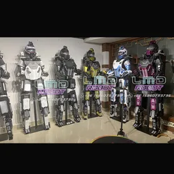 Free Shipping  LMD Led Robot Suits Traje Party Giant Disfraz de Robot DJ Costume for Party