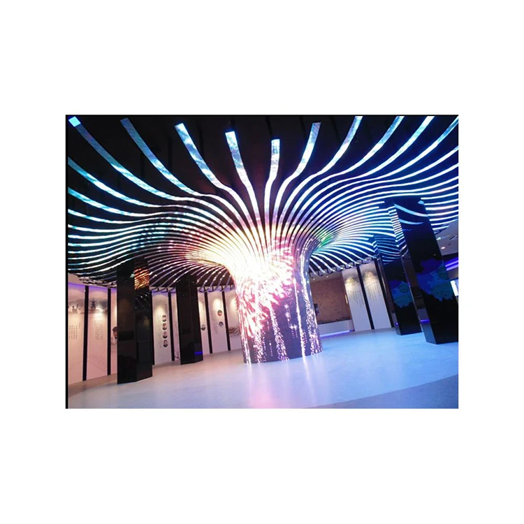 led flexible screen customization, p3 indoor full color display, cylindrical screen square column screen
