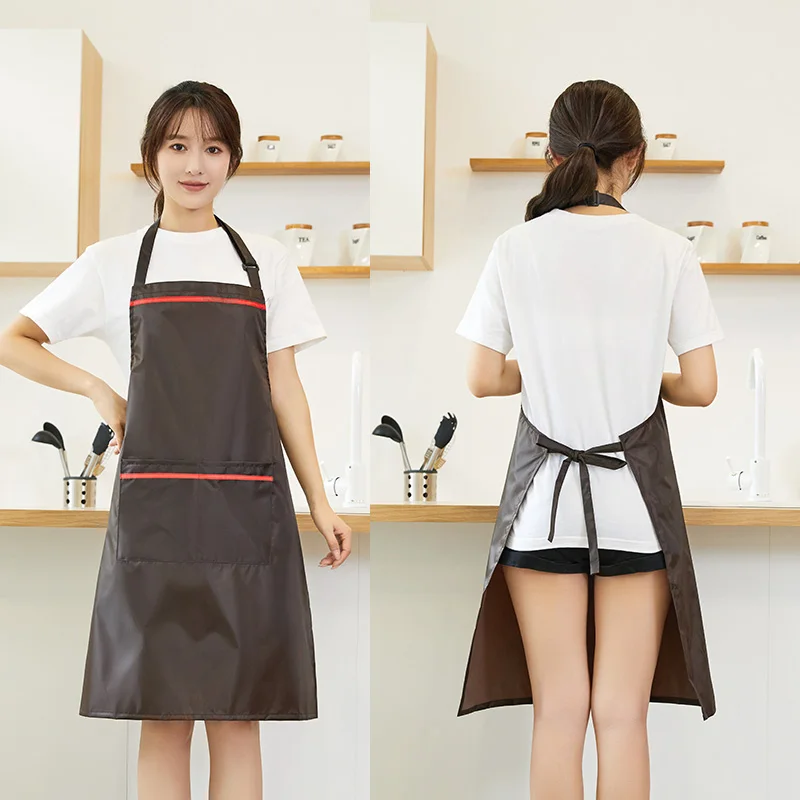 High Quality PVC  kitchen cooking  chef apron with custom print with adjustable buckle