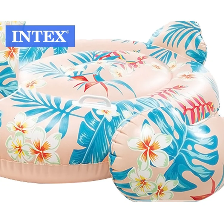 Надувной кран INTEX 57559 с принтом животных плавающий коврик надувной тропический фламинго для