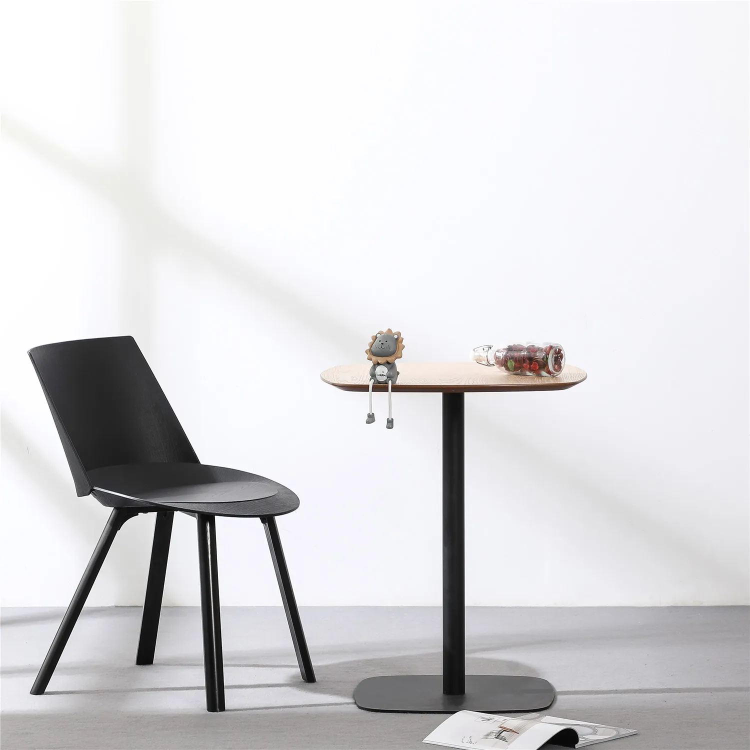 Modern Dinning Room Furniture Wooden MDF Top 60 Square Small Dining Table for kitchen apartment