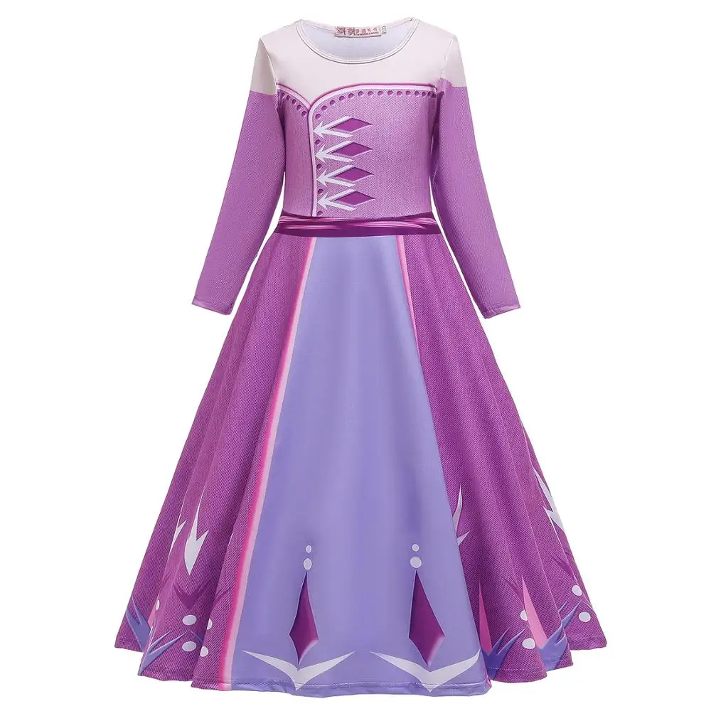 Fashion Frozen 2 New Style Kids Costume Cosplay Princess Elsa frozen dress