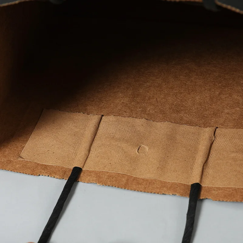 Оригинальные производители, биоразлагаемый упаковочный пакет, коричневые подарочные пакеты из крафт-бумаги на шнурке с вашим собственным логотипом
