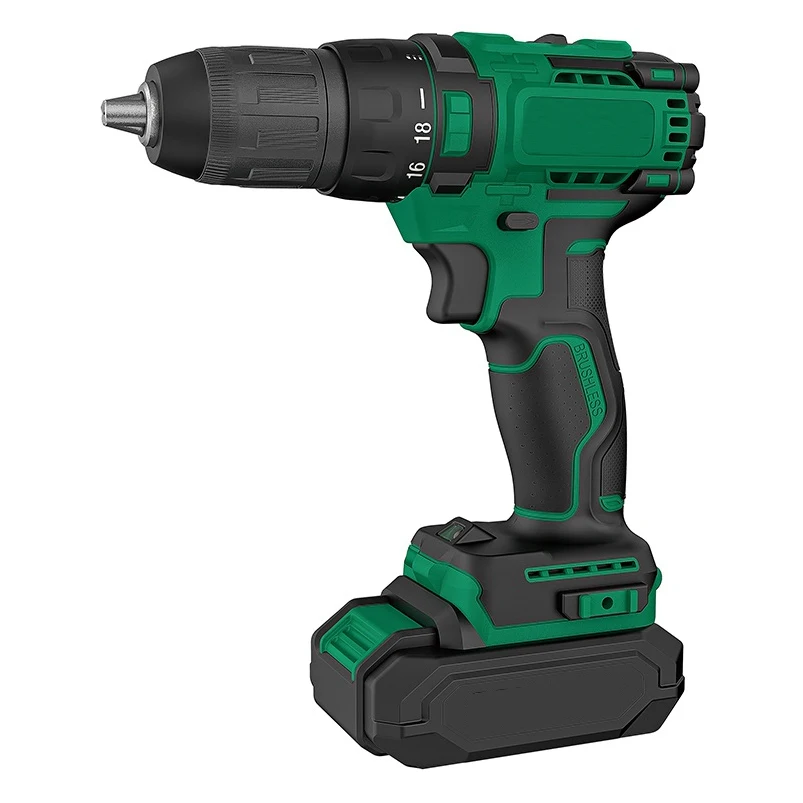 20V 2in1 Lithium Drill Electric Screwdriver Multi-function Power Tool 35Nm Torque Brushless Motor