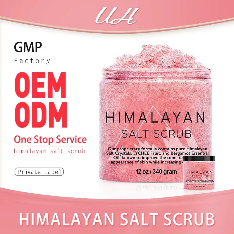 Exfoliating Whitening Body Scrub Korean Private Label Deep Cleansing Skin Natural Vegan Organic Salt Scrub