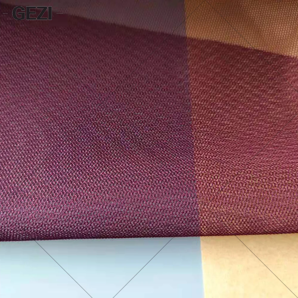 PVC coated recyled spun polyester nonwoven microfiber material linen dress burlap nylon oxford taffeta suede fabric