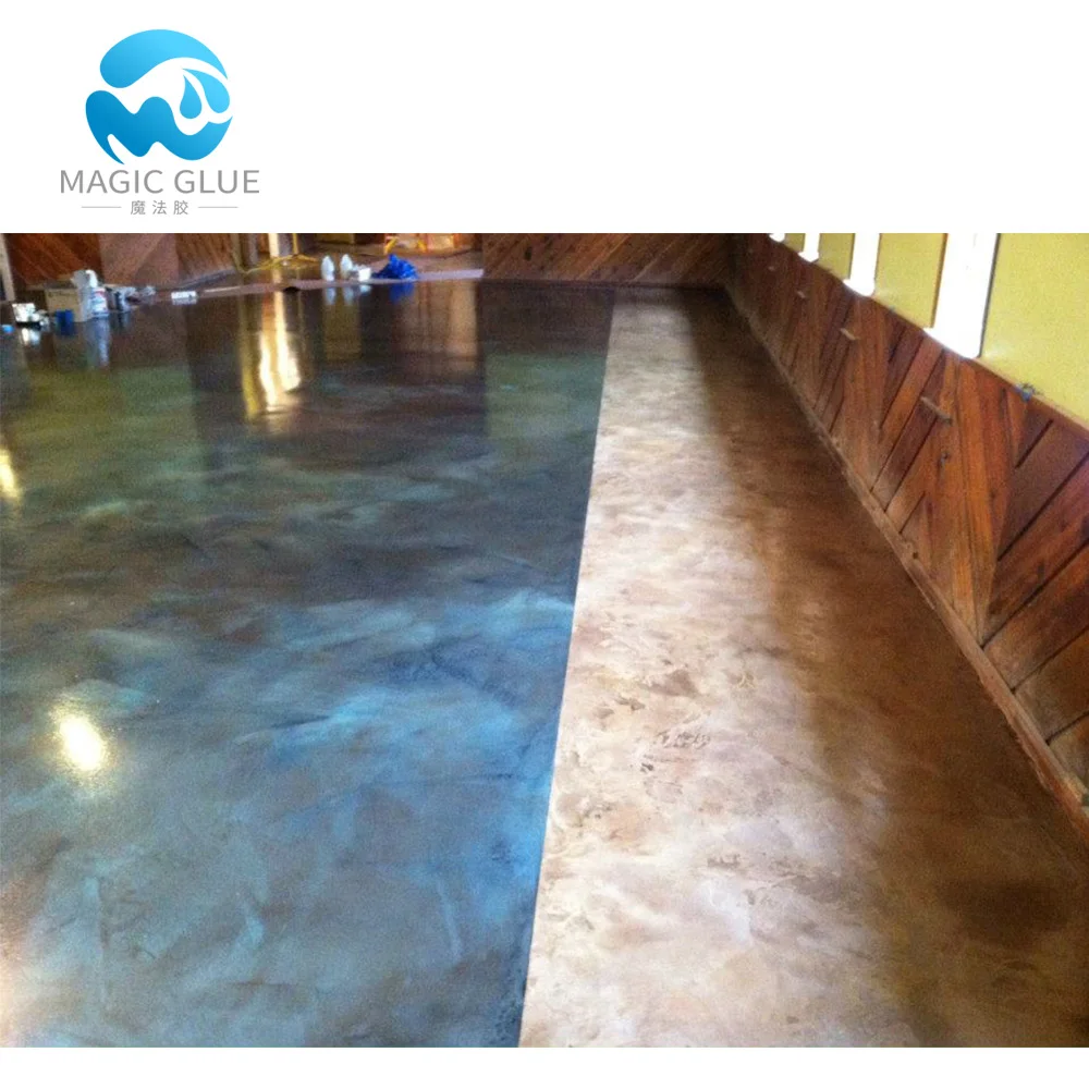 Liquid clear epoxy resin for floor design