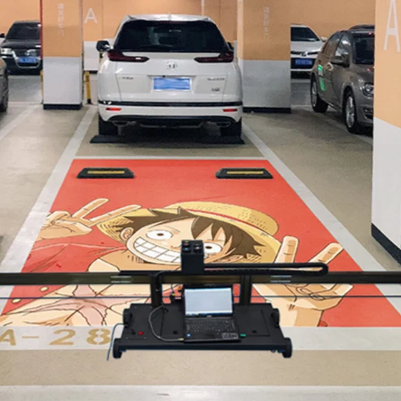 Factory Direct Sales Double DX10 Five Color CMYK+W UV Vertical Inkjet Ground Printer Car Parking Lot Painting Machine