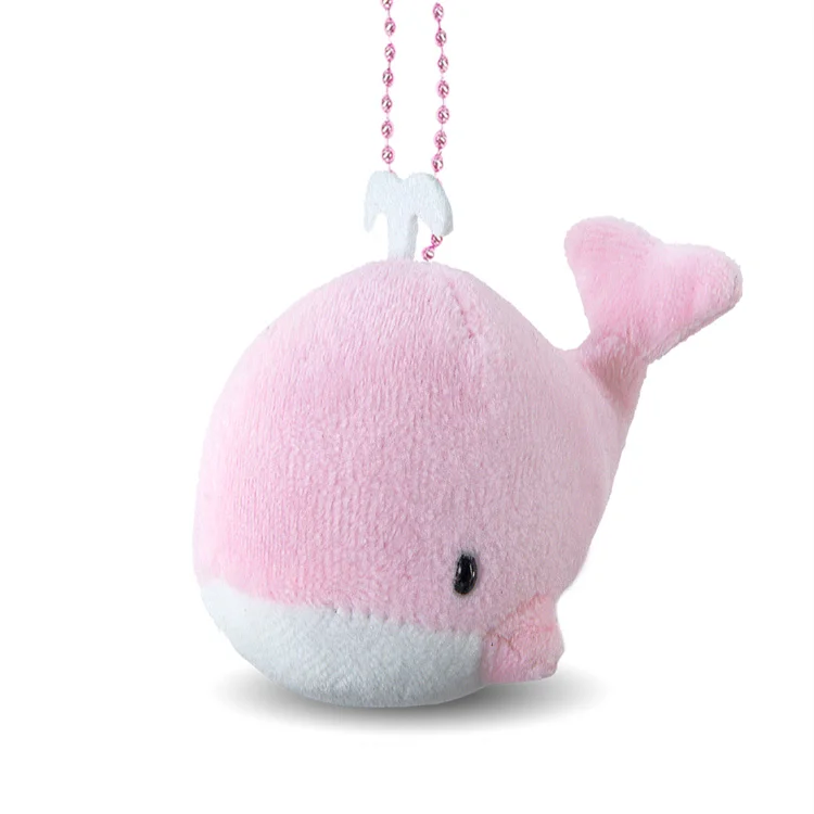 Оптовая продажа лучшие индивидуальные Подвески на заказ мягкие игрушки для животных маленький кит плюшевые