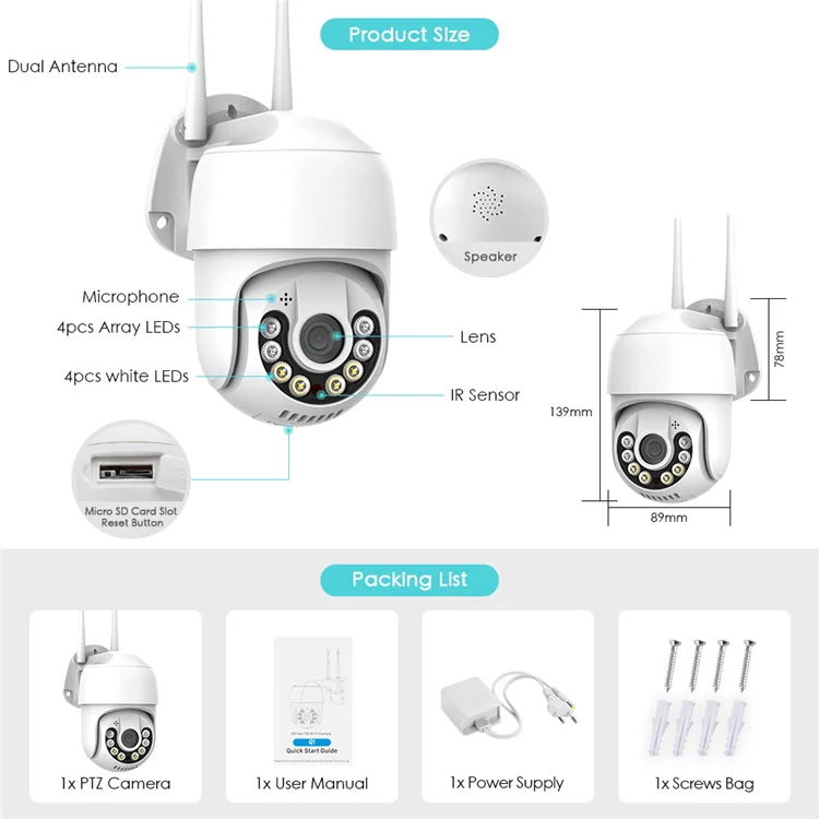Hot BUY 1080P 2mp outdoor security wireless cctv  Dome Waterproof wifi ip cctv cameras prices