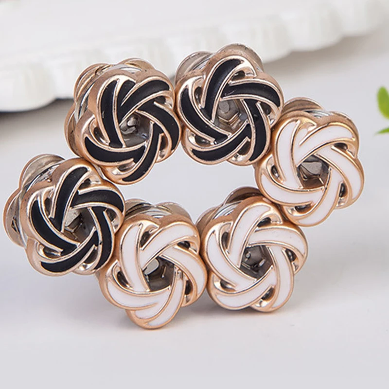 Good Price Headscarf Shawl Scarf Lady Muslim No-snag Hollow Out Hijab Magnet Pins Oem Odm Magnetic Hijab Pin Black White Magnet
