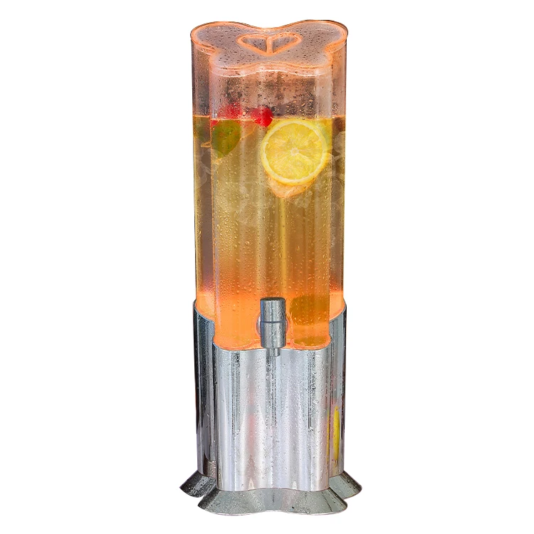 Luxury Electroplated Acrylic Base Beer Dispenser With Led Light