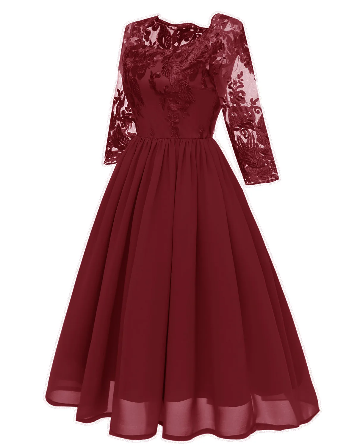 
Wholesale Women Fashion Chiffon Lace Evening Dresses women party dresses 2020 