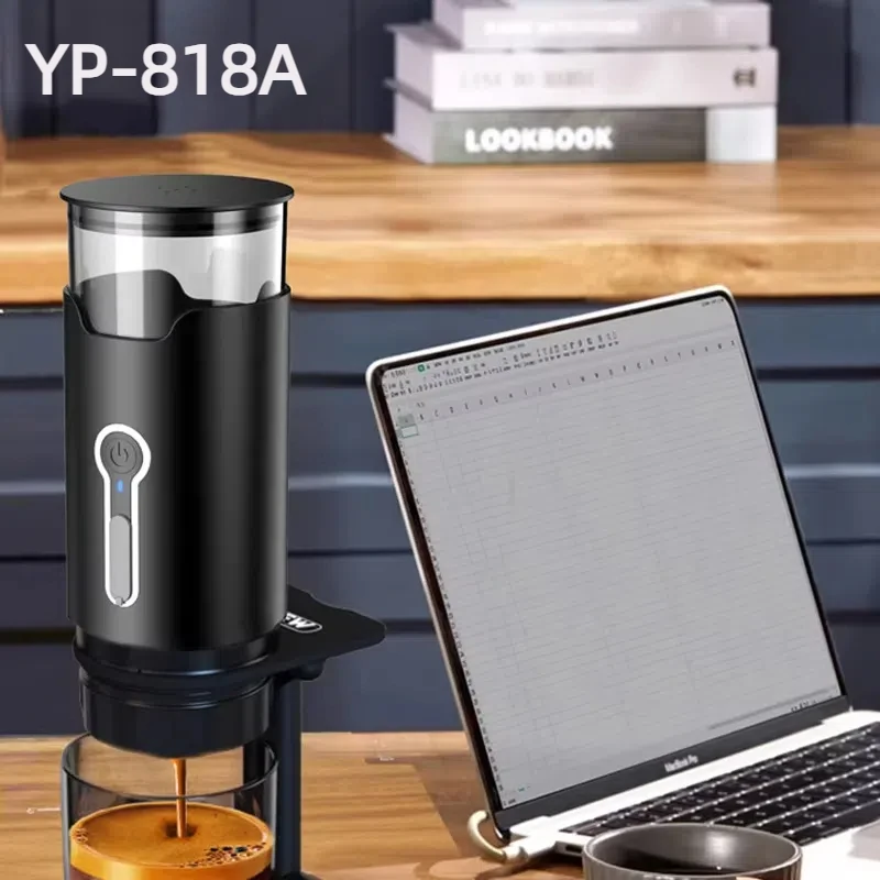 Italian Mini Small Battery Car Powered Capsule Coffee Machine USB Charge Espresso Electric Portable Manual Maker