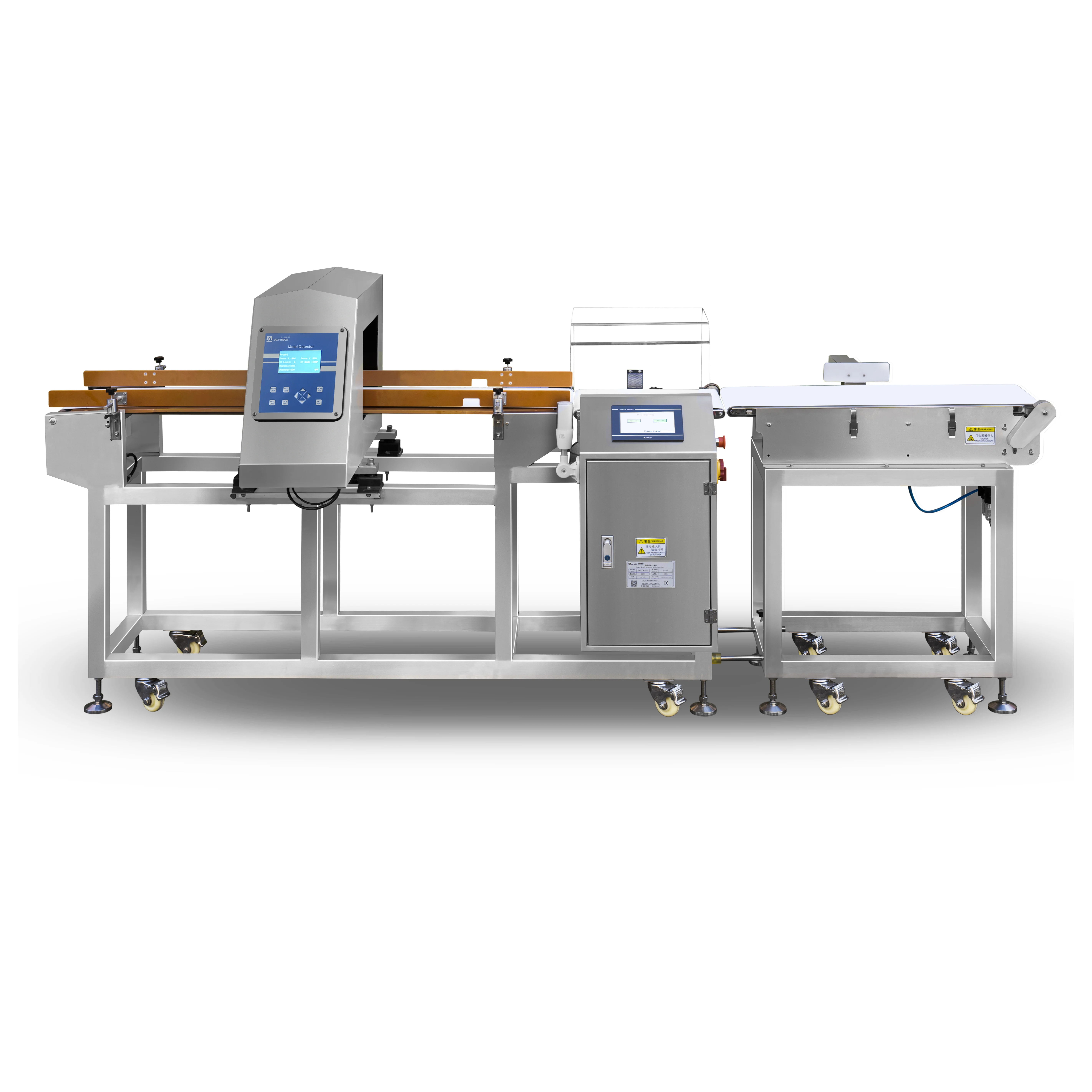 High Accuracy  Checkweigher Industrial Online Conveyor Food Metal Detector Combined Check Weight