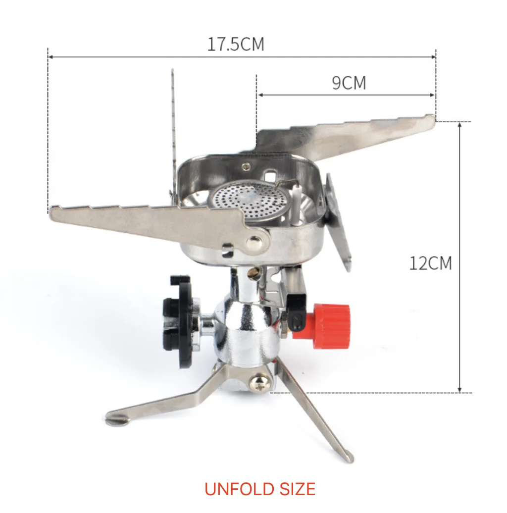 Outdoor Mini Portable Camping Gas Stove Folding Camping Stove Applicable to Long Gas Tank