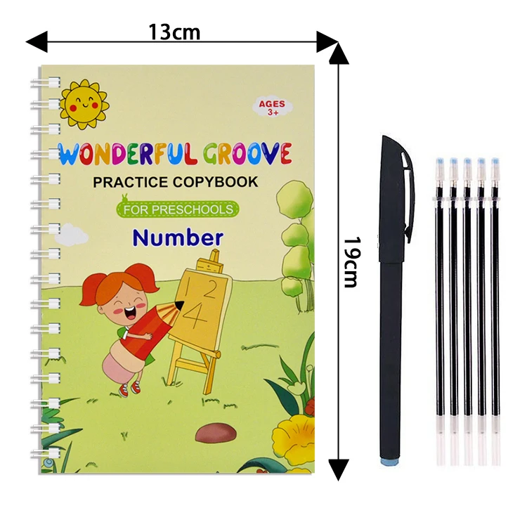 Hard Cover Pressing & Book-Groove Creasing Magic Calligraphy Books Urdu For Kids