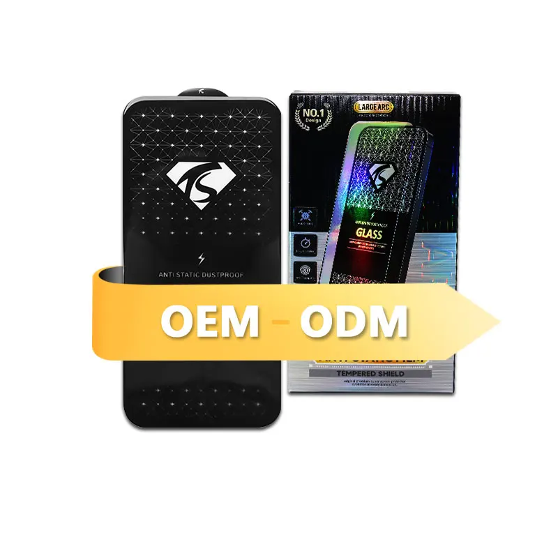 0.33mm 2.5D Mobile Phone Super Smooth Fingerprint High Quality HD Explosion-proof Tempered Glass Film for Iphone 13 12 PRO MAX