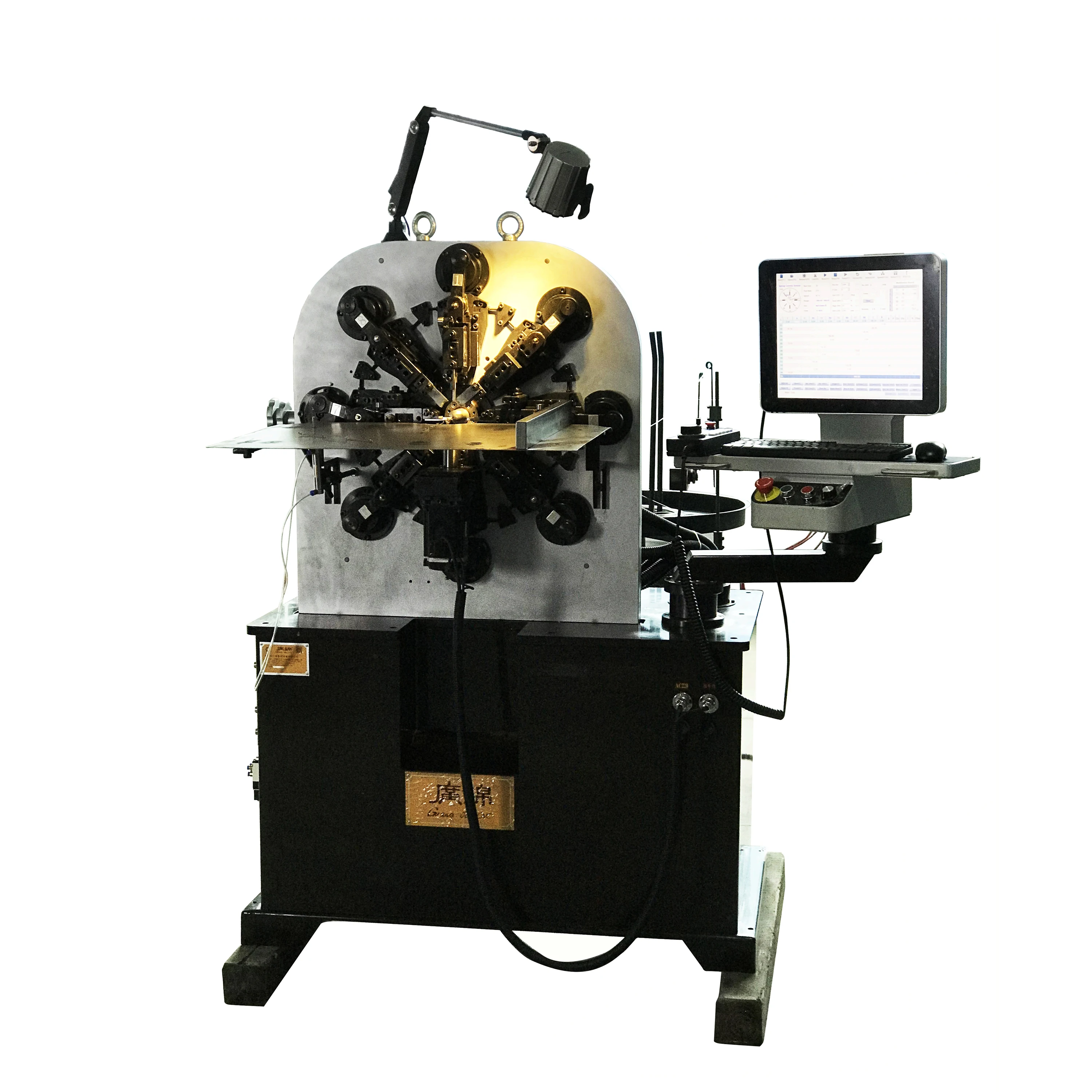 2.5 mm spring forming machine making conveyor belt for chocolate coating line