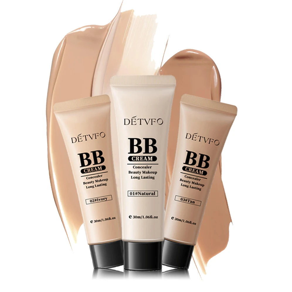 Waterproof Glow Brand Base Vegan Private Label Korean Cosmetic Makeup Face Natural Organic Foundation Bb Cream