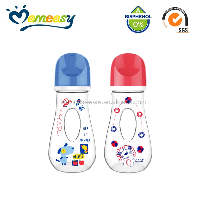 8oz PP Wide-Neck Baby Feeding Bottle, New style Baby Bottle, Easy grip Baby Feeding Bottle