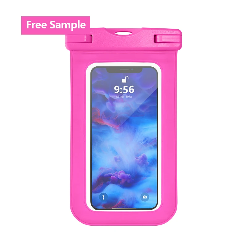 Free Sample Hot Sport Waterproof Phone Pouch Cell Phone Pvc Phone Case For Swimming Logo Promotion Gift Customize