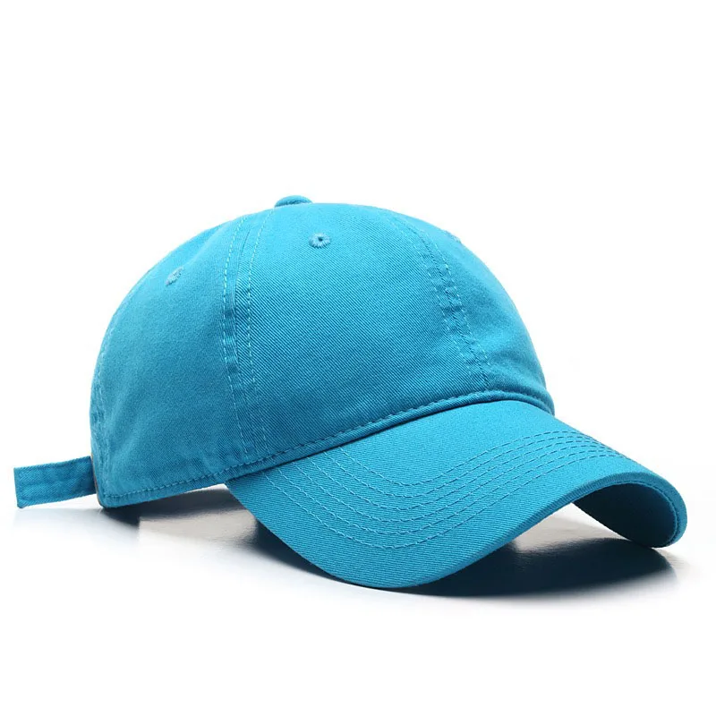Solid Color Twill Plain Soft Top Embroidery logo Sports Cap Dad Hats Cotton Adjustable Blank Custom Unstructured Baseball Cap