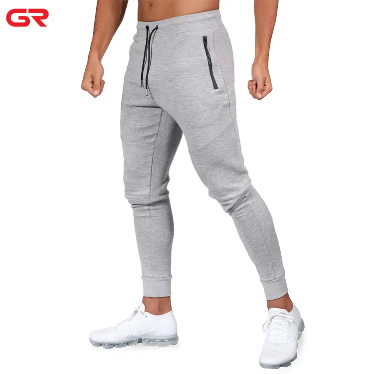 Premium French Terry Custom Sweatpants Side Zipper Tapered Men Jogger Pants