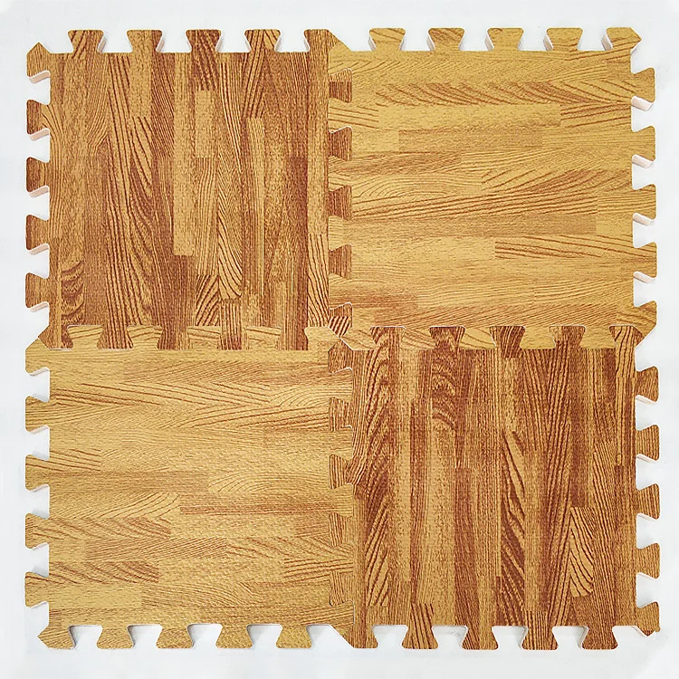 Eva пенный коврик праздничные украшения пенопластовый пол DIY Деревянные зернистые коврики-пазлы