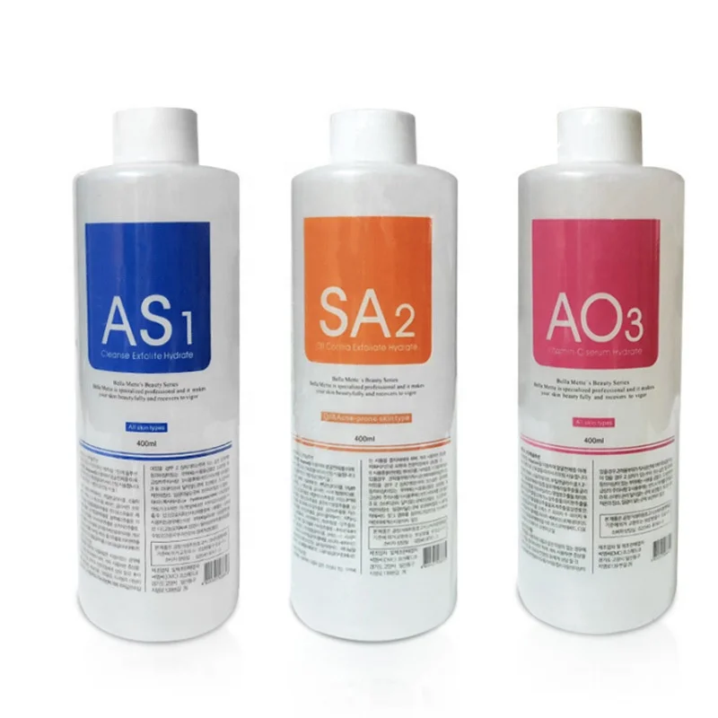 OEM ODM AS1 SA2 AO3 Facial Special Liquid Serum Aqua Peel Microdermabrasion Professional SPA Salon Machine Solution