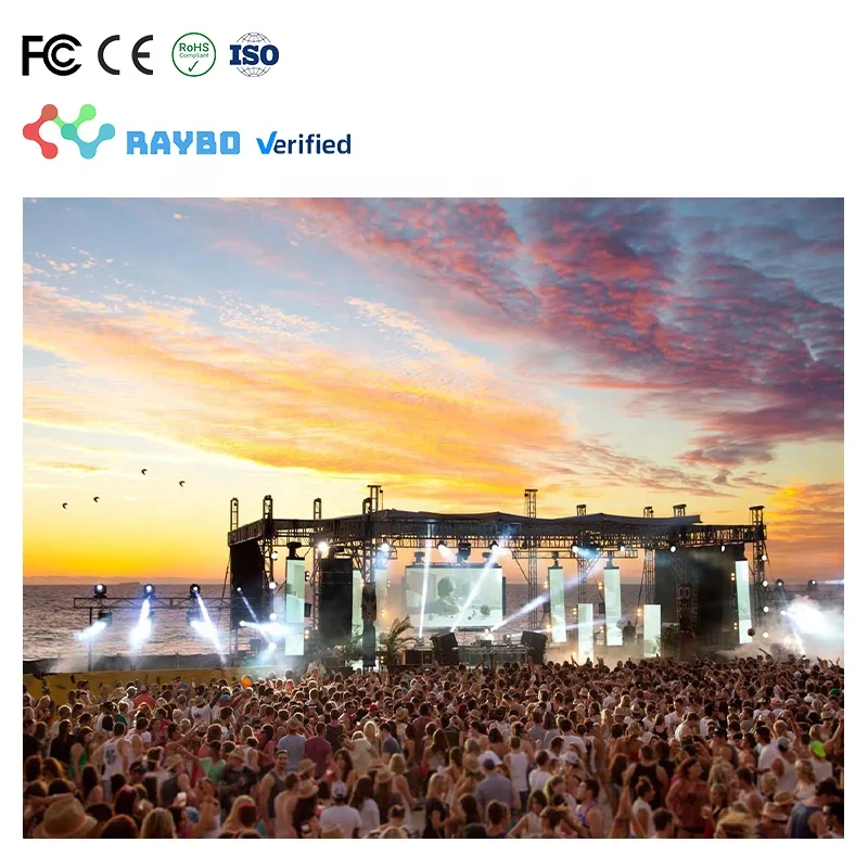 RAYBO High Resolution Fast Assemble Rental Outdoor Led Display Panel P2.9 P3.91 P4.81mm Led Screen Outdoor For Concert Event