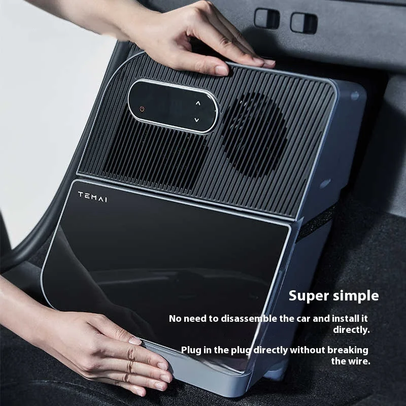 Practical Ice Maker Portable Freezer Refrigerator Black Green Dual Zone 15L Car Fridge for  Model 3/Y