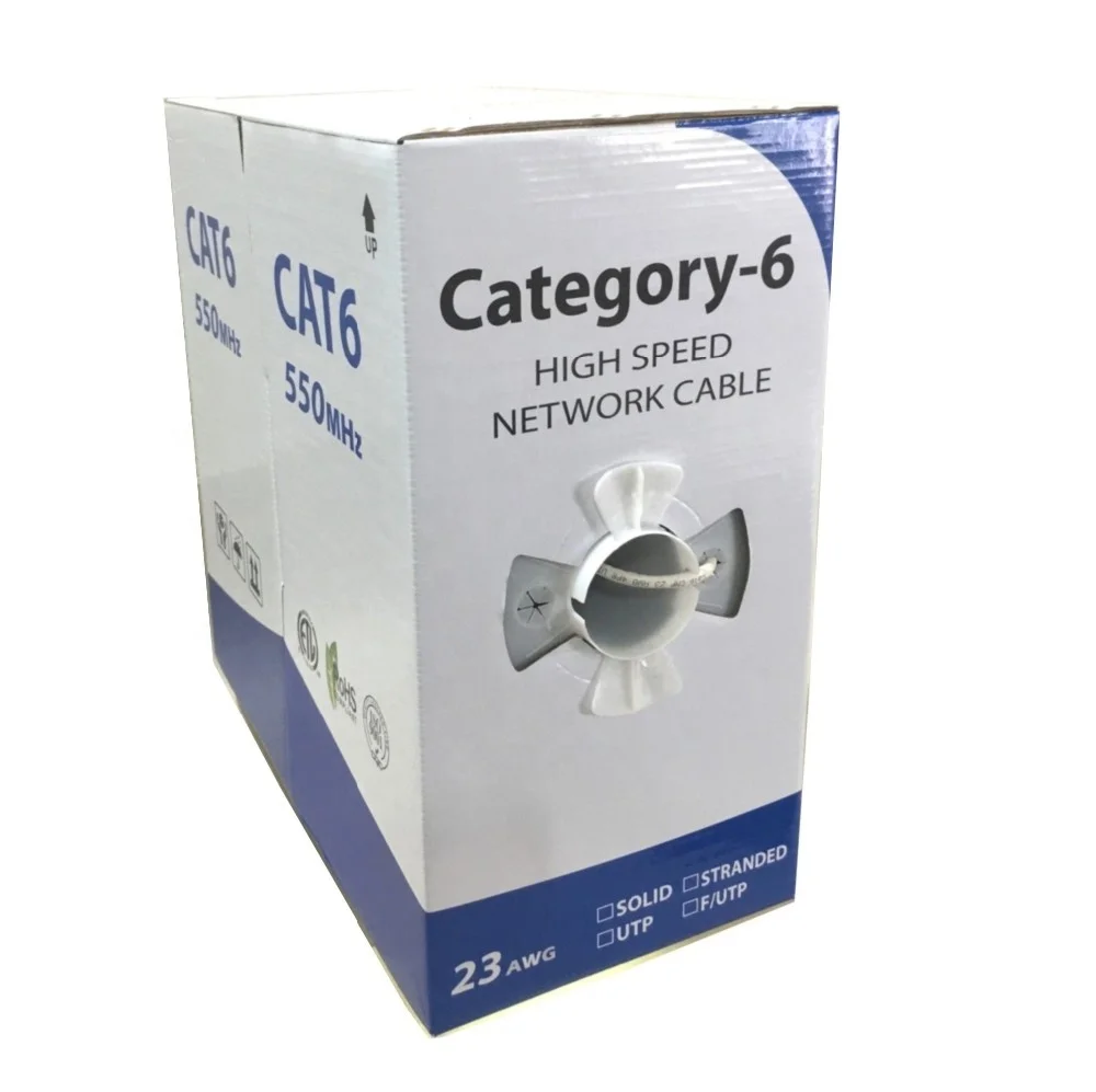 CHANGBAO High speed 23AWG 4 pairs copper conductor PVC LSZH jacket indoor lan ethernet networking Cat6a UTP cable