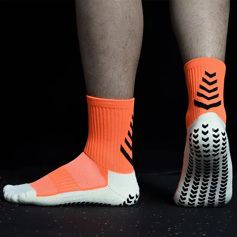 High Quality Fashion anti-slip soccer socks football Anti Slip Tube Trampoline Custom Socks Soccer Sports Grip Socks