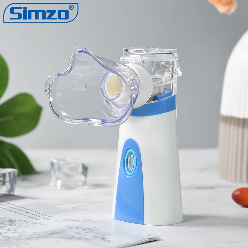 
2020 Amazon Hot Selling High Flow Nebulizer Factory Sell White Noise Machine Emergency Inhaler Mesh Nebulizer For Home-using 