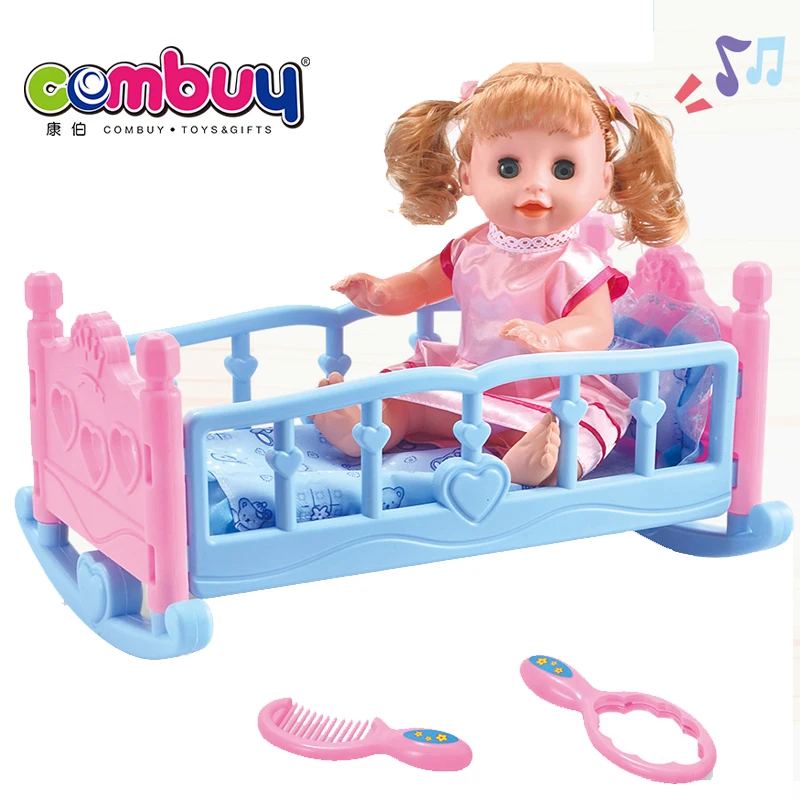 Diy Assembly Toys Pretend Play Sound 14 Inch Doll Baby Rocking