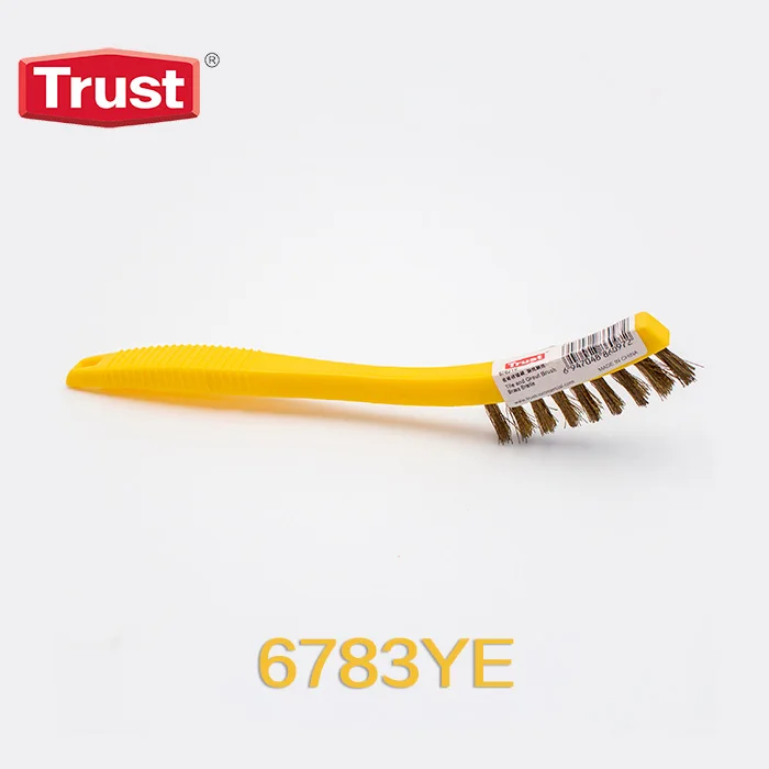 Trust Factory Supply  Stainless Steel Hand 280mm Wire Scratch Brush With Scraper For Paint Scrubbing