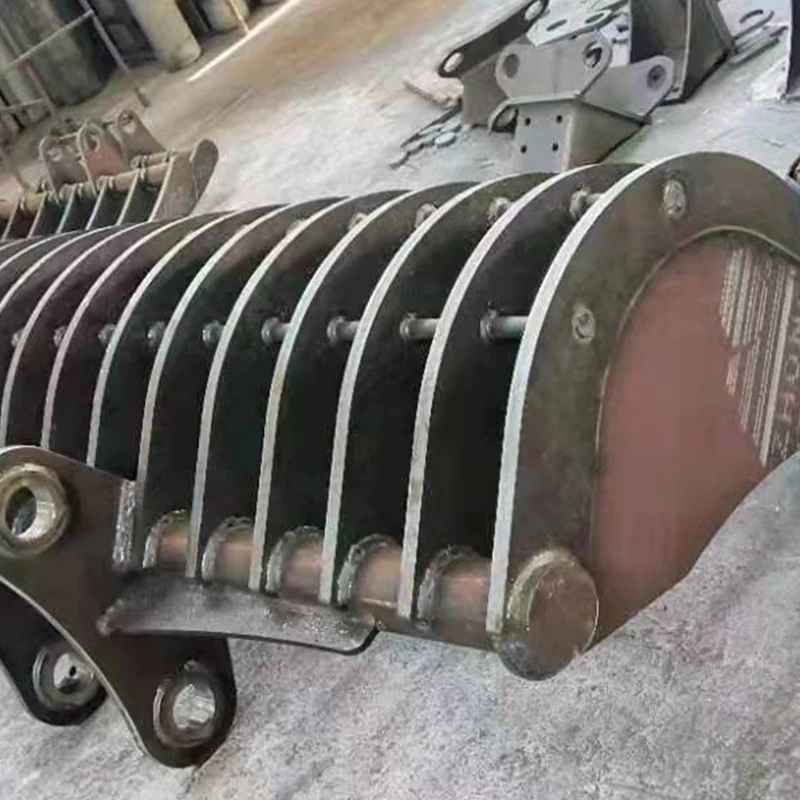 Factory Price Mini Excavator Attachments Root Rake For 1-4 Tons Mini Excavator