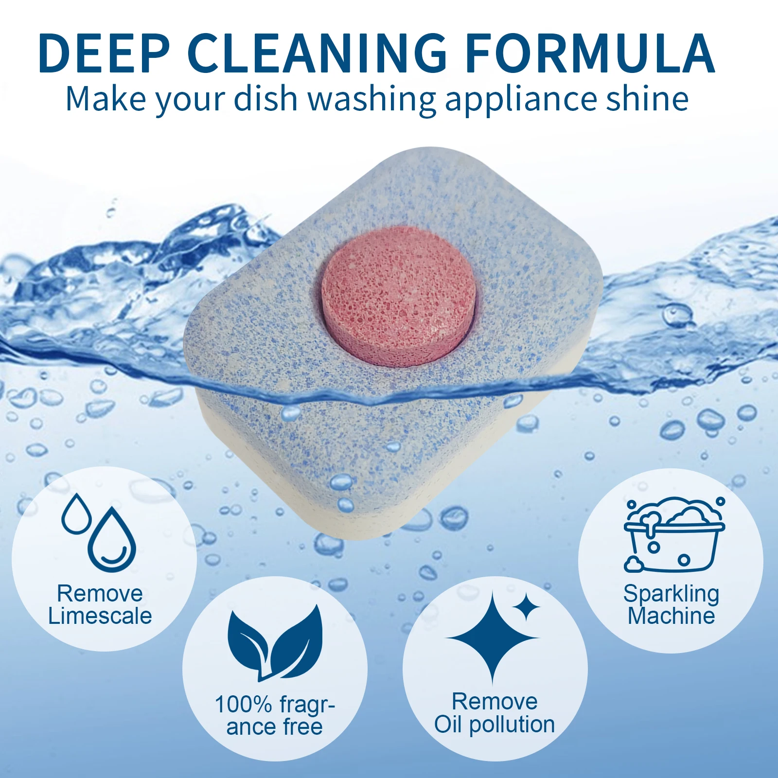 OEM Customizable Solid Detergent Cleaning Tablets for Dishwashing for Tableware